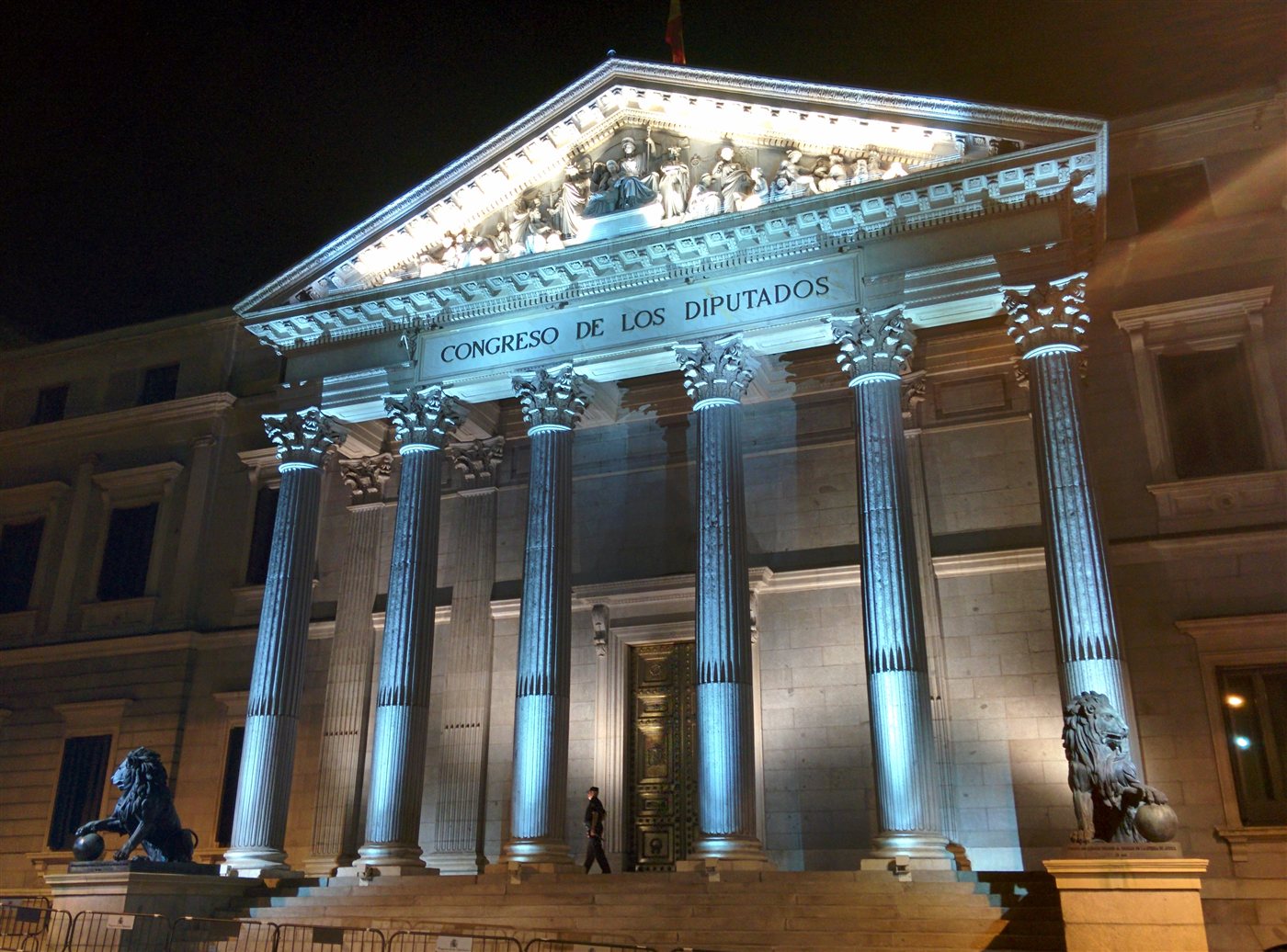 Fachada del Congreso, fotografía institucional de archivo de 2015